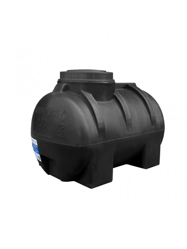 Бак для воды горизонтальный  Aquaplast ОГ 200 литров черный