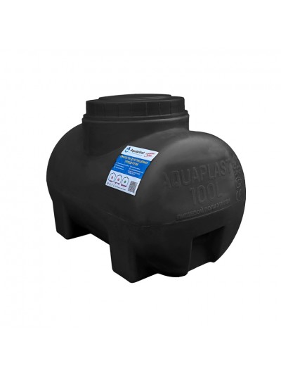 Бак для воды горизонтальный Aquaplast ОГ 100 литров черный