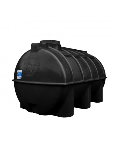 Бак для воды горизонтальный  Aquaplast ОГ 1500 литров черный