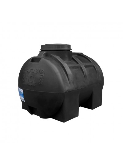 Бак для воды горизонтальный  Aquaplast ОГ 350 литров черный