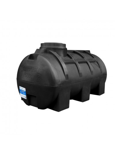 Бак для воды горизонтальный  Aquaplast ОГ 500 литров черный