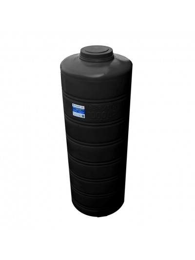 Бак для воды вертикальный Aquaplast ОВ 1000 литров черный