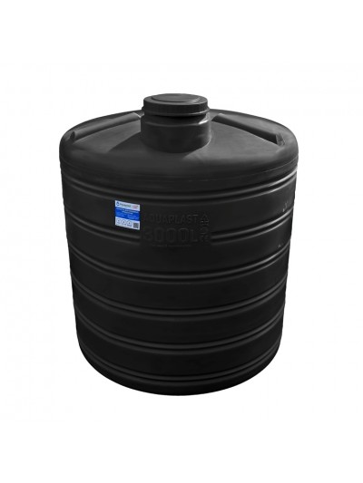 Бак для воды вертикальный  Aquaplast ОВ 3000 литров черный