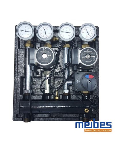 Насосно-смесительный модуль Kombimix 2 UK_UPSO 15-65 Meibes